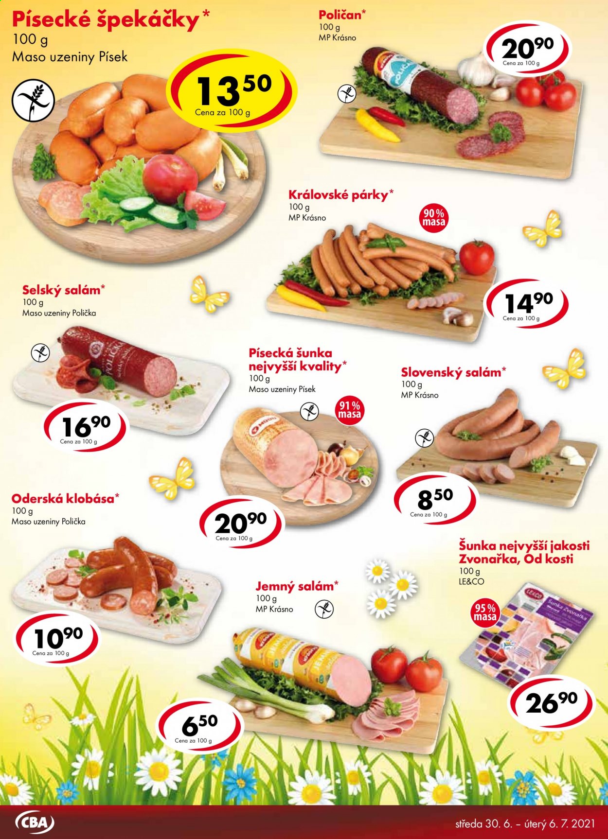 Leták CBA Premium - 30.6.2021 - 6.7.2021. Strana 4