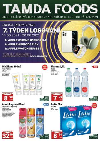 Leták Tamda Foods - 30.6.2021 - 6.7.2021.