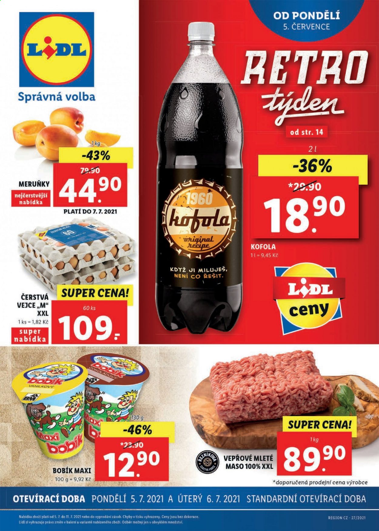 Leták Lidl - 5.7.2021 - 11.7.2021. Strana 1