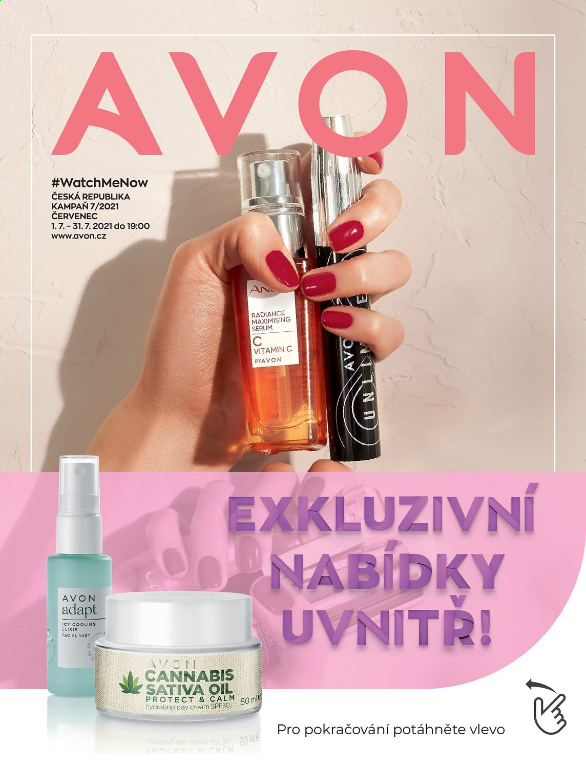 Leták AVON - 1.7.2021 - 31.7.2021. Strana 1