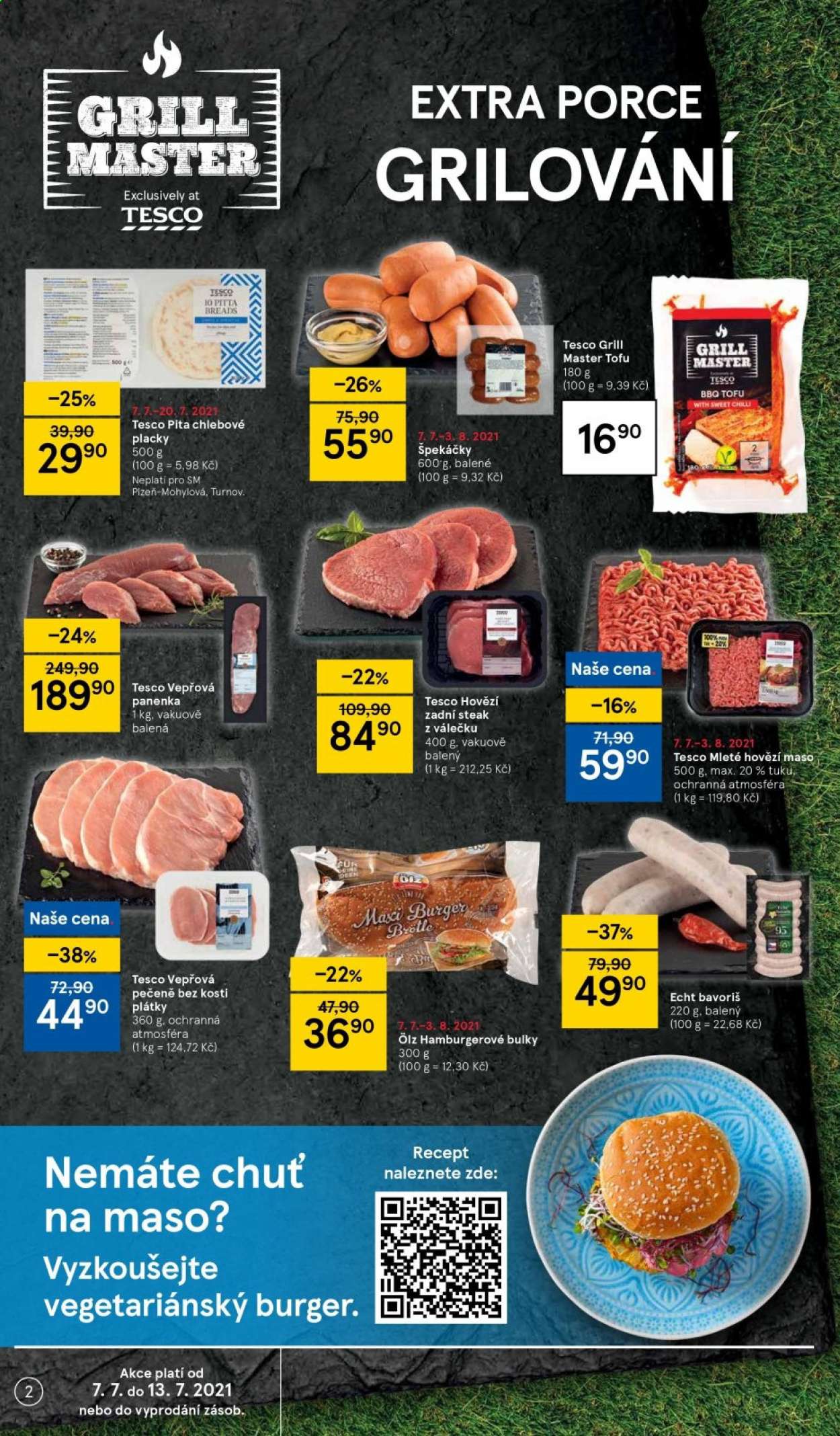 Leták TESCO supermarket - 7.7.2021 - 13.7.2021. Strana 2