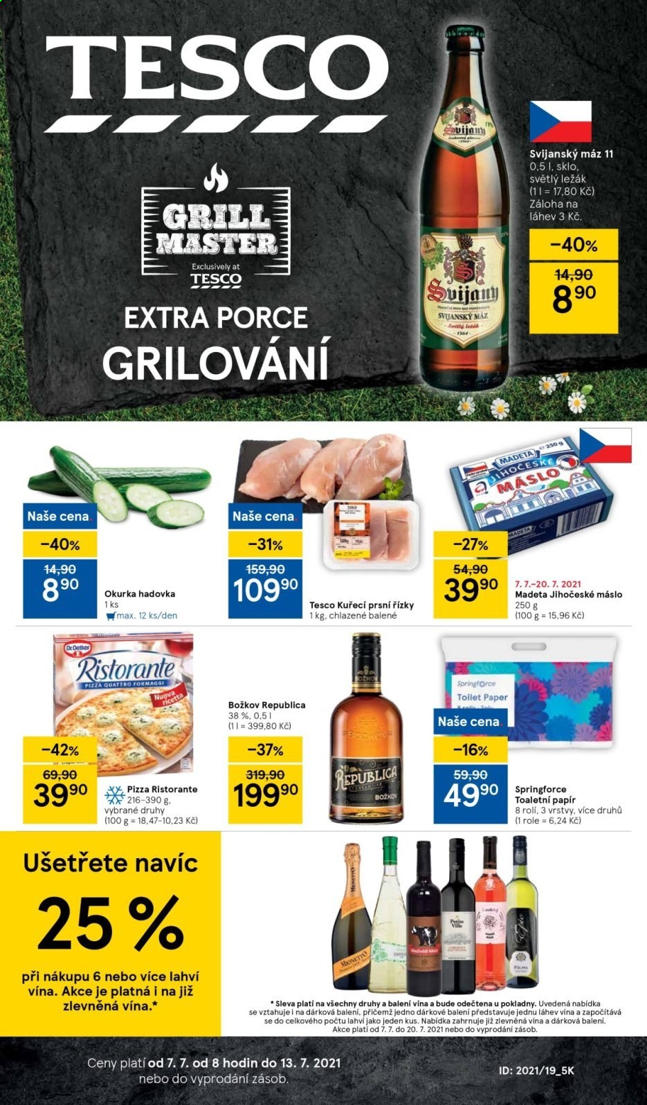 Leták TESCO - 7.7.2021 - 13.7.2021. Strana 1