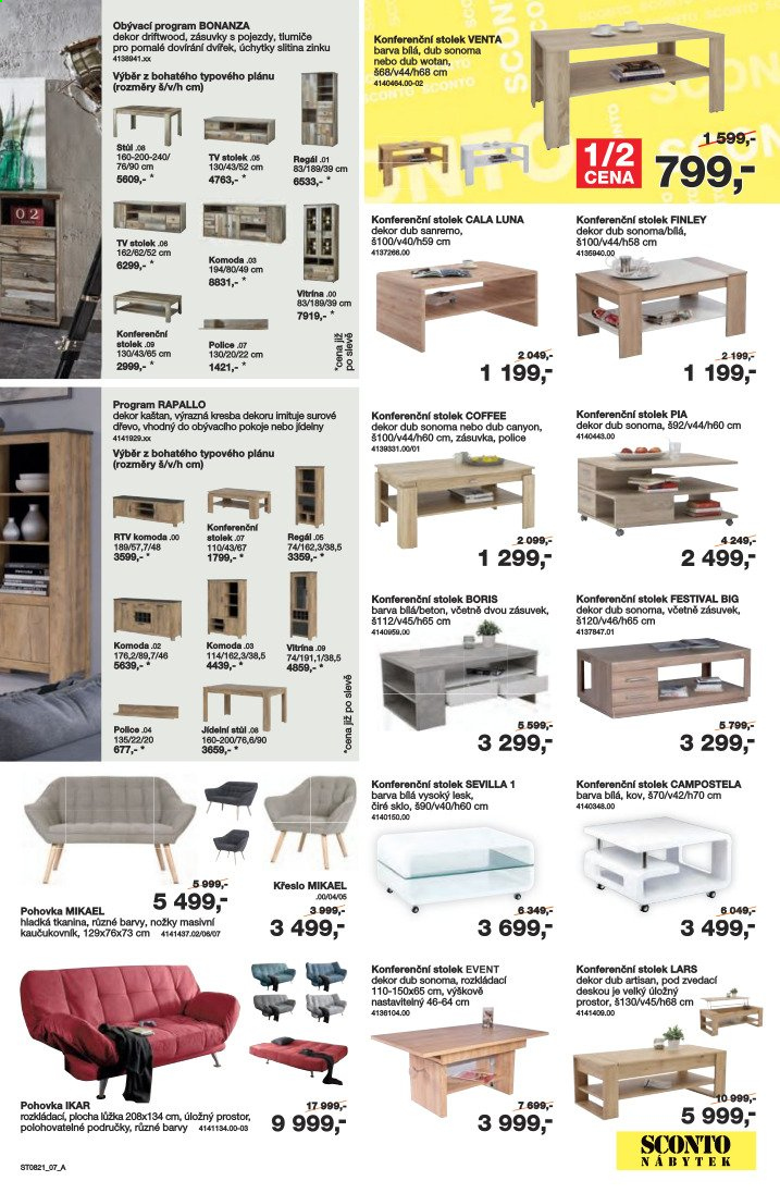 Leták SCONTO NÁBYTEK - 2.7.2021 - 22.7.2021. Strana 7