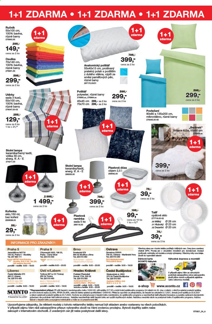 Leták SCONTO NÁBYTEK - 2.7.2021 - 22.7.2021. Strana 24