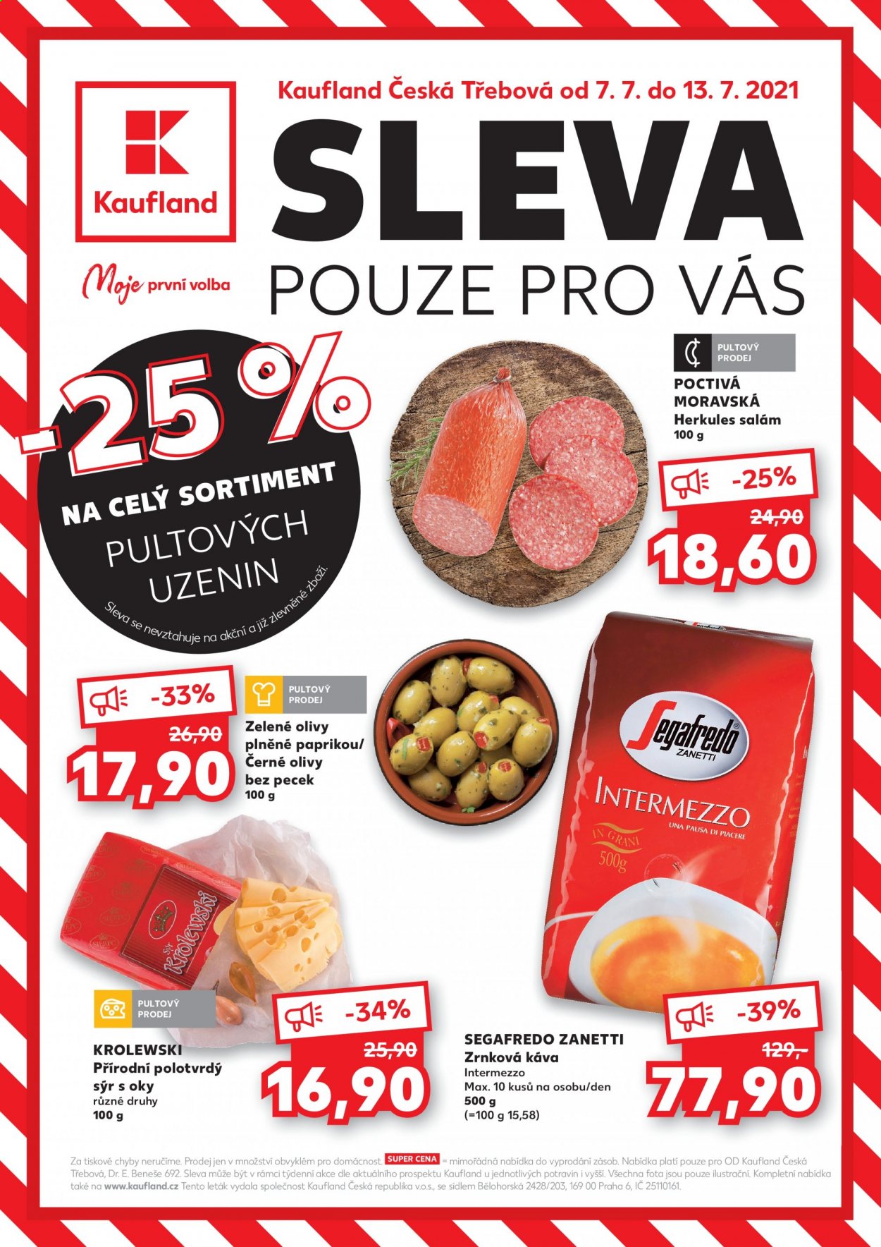 Leták Kaufland - 7.7.2021 - 13.7.2021. Strana 1