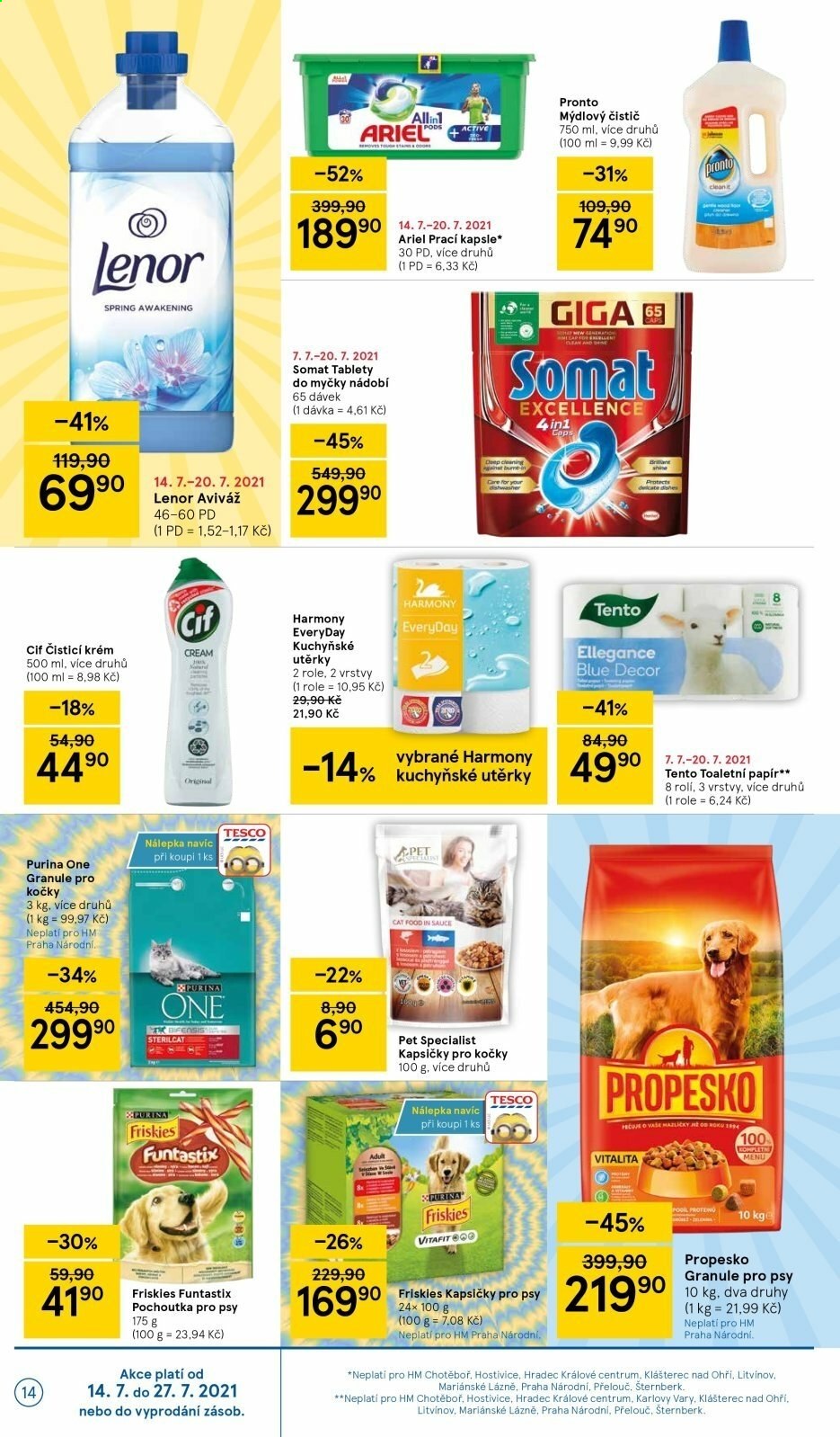 Leták TESCO - 14.7.2021 - 20.7.2021. Strana 14