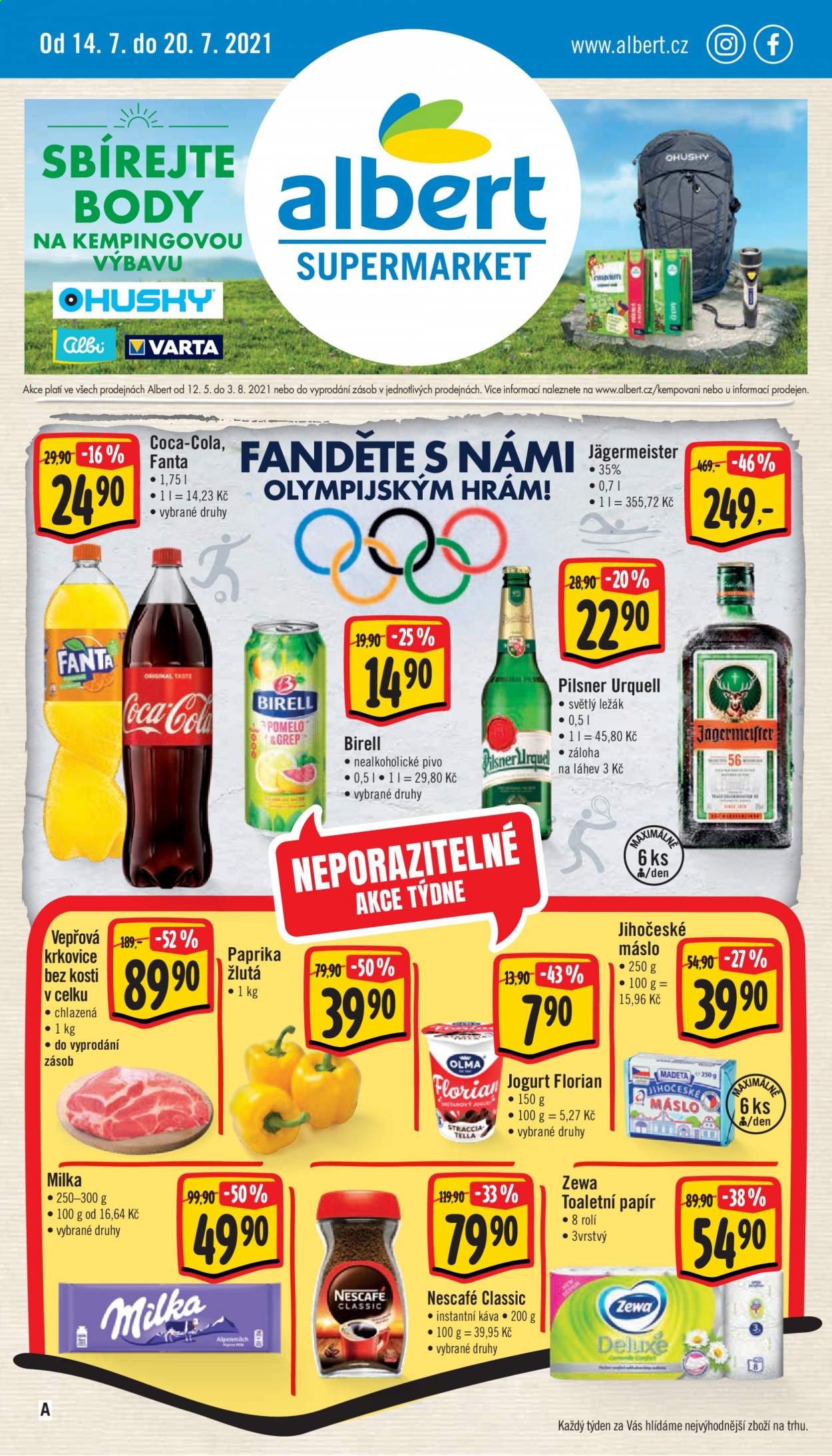 Leták Albert Supermarket - 14.7.2021 - 20.7.2021. Strana 1