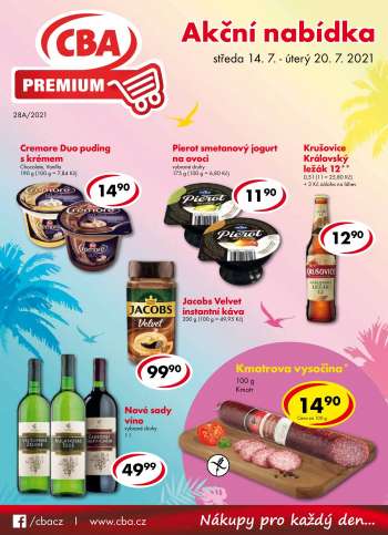 Leták CBA Premium - 14.7.2021 - 20.7.2021.