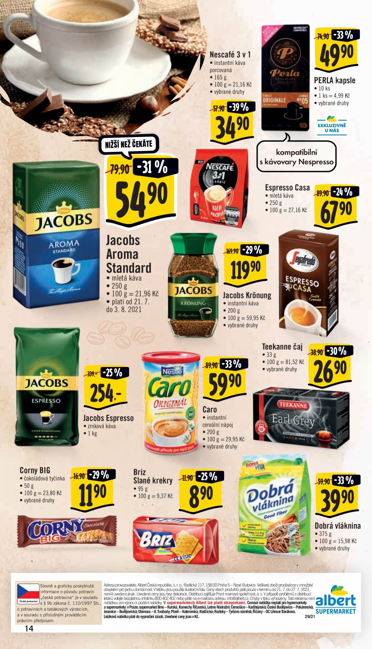 Leták Albert Supermarket - 21.7.2021 - 27.7.2021. Strana 14