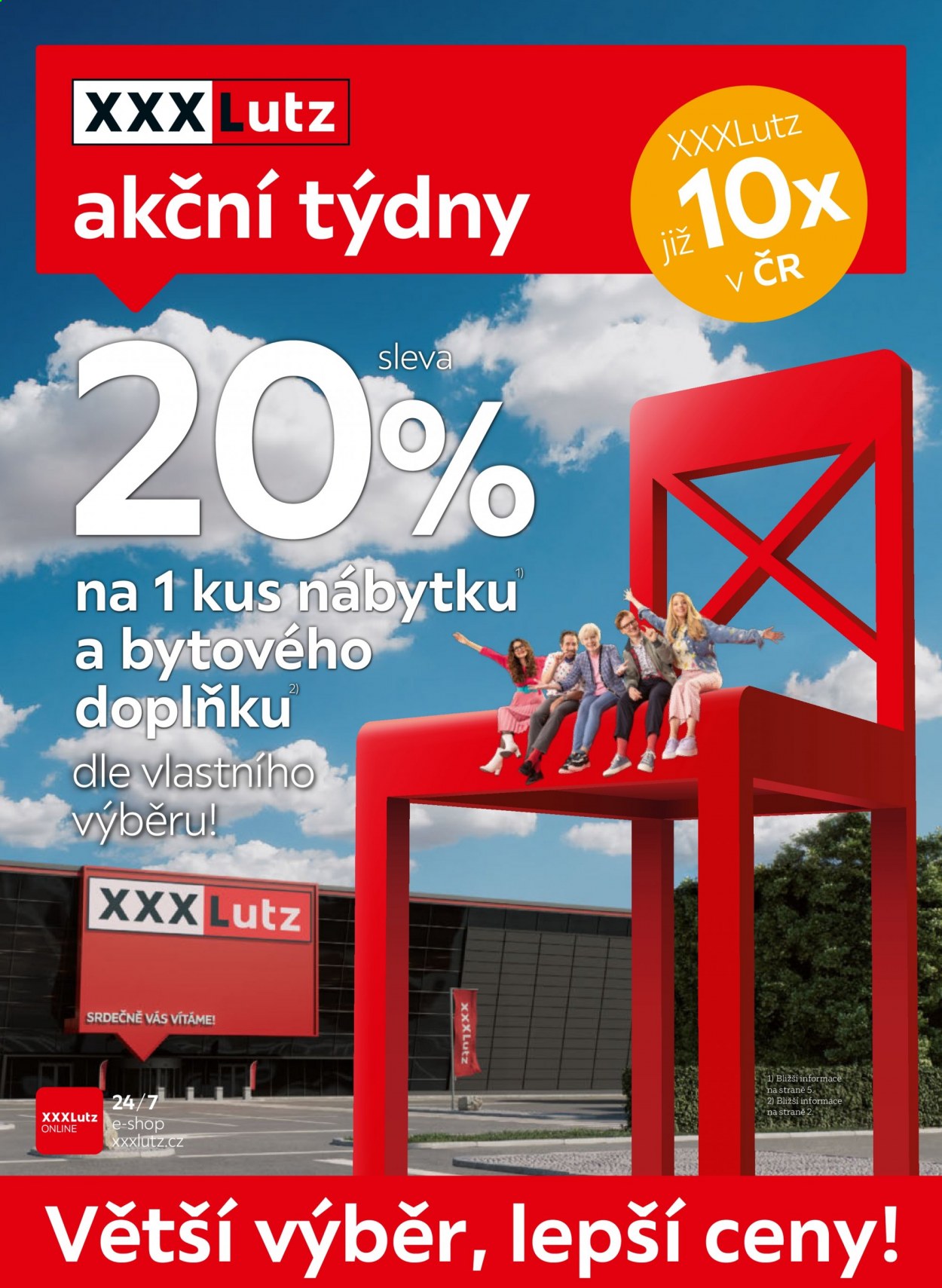 Leták XXXLutz - 19.7.2021 - 1.8.2021. Strana 1