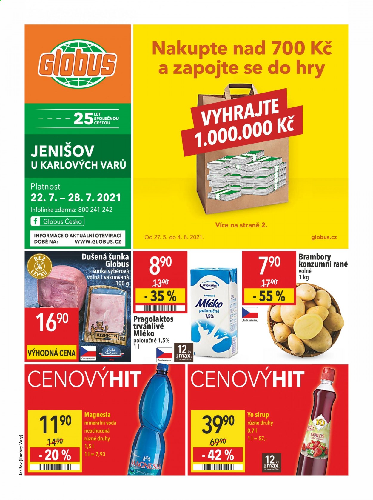 Leták Globus - 22.7.2021 - 28.7.2021. Strana 1