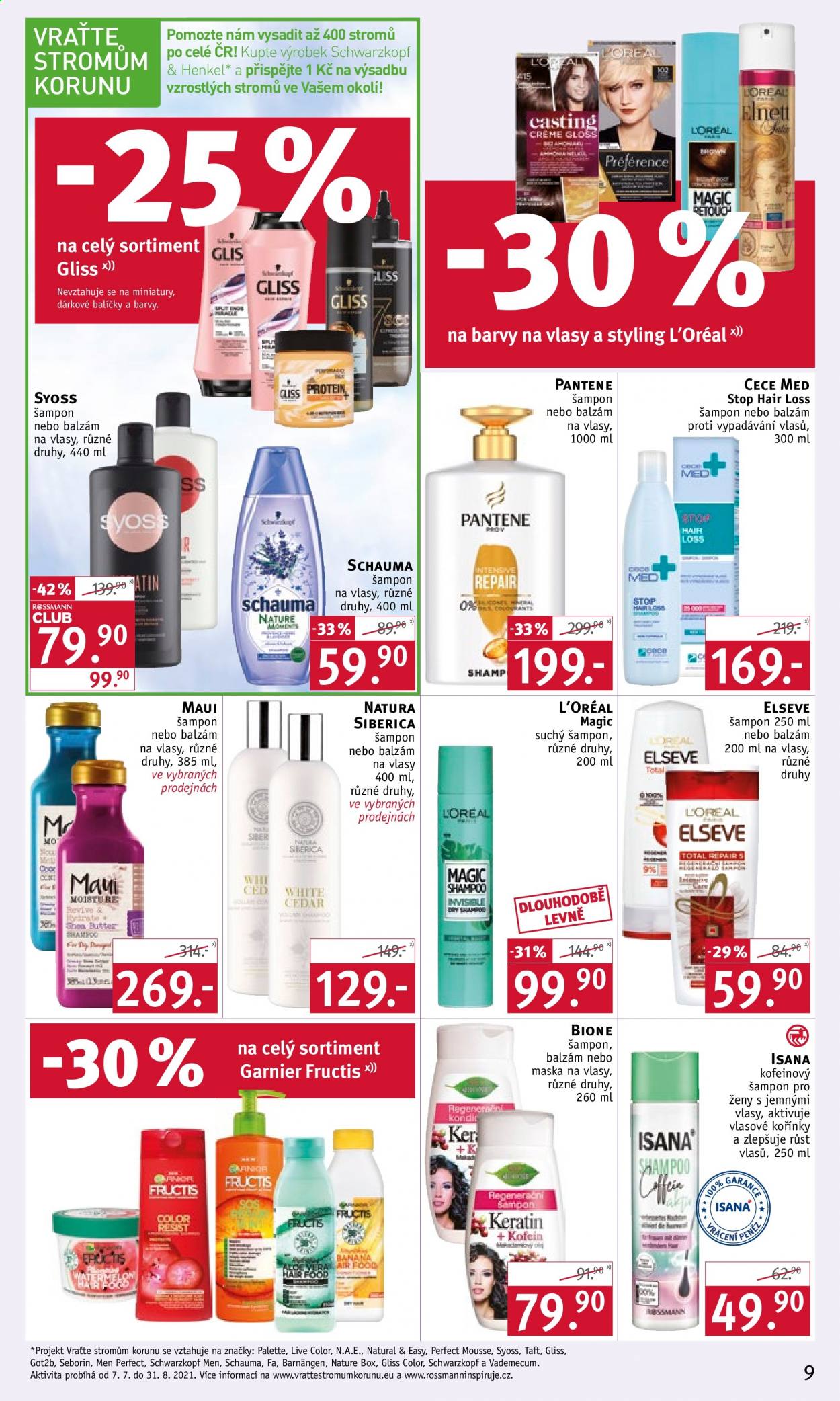 Leták ROSSMANN - 21.7.2021 - 3.8.2021. Strana 9