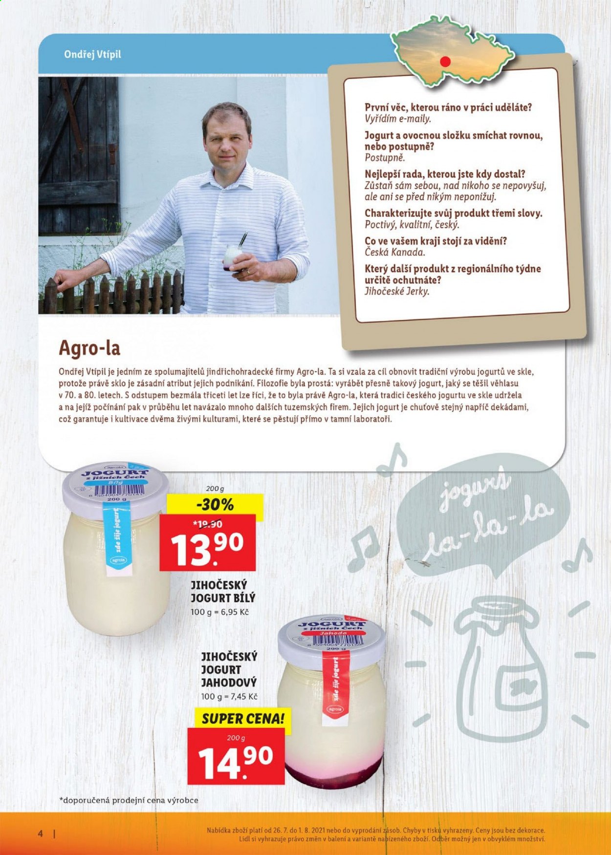 thumbnail - Leták Lidl - 26.7.2021 - 1.8.2021 - Produkty v akci - Jerky, jogurt, bílý jogurt, sušené maso. Strana 4.