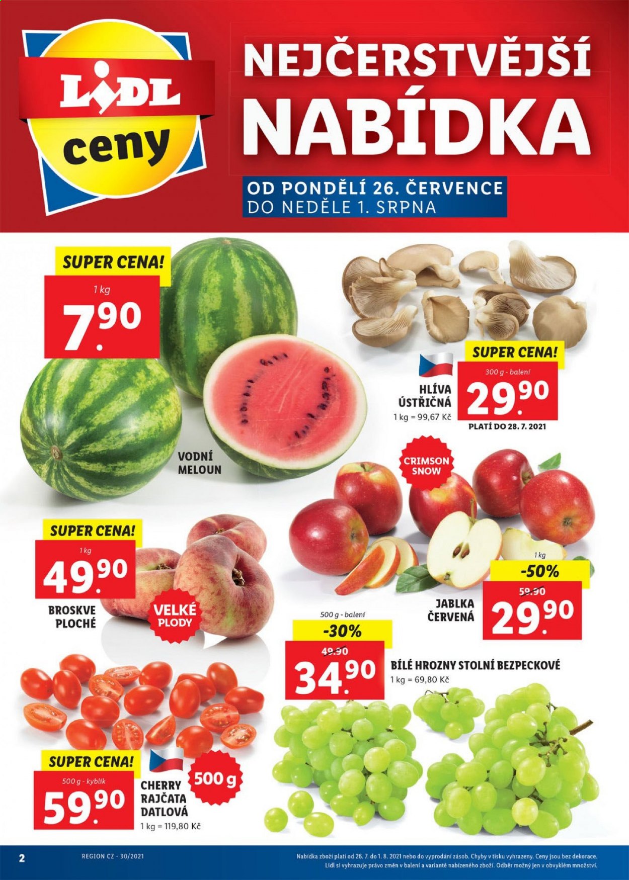Leták Lidl - 26.7.2021 - 1.8.2021. Strana 2