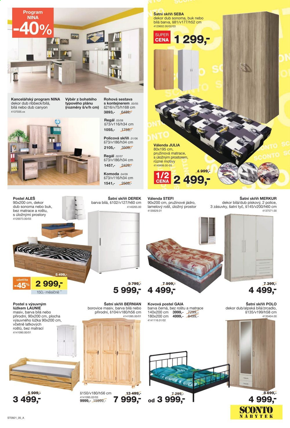 Leták SCONTO NÁBYTEK - 23.7.2021 - 12.8.2021. Strana 6