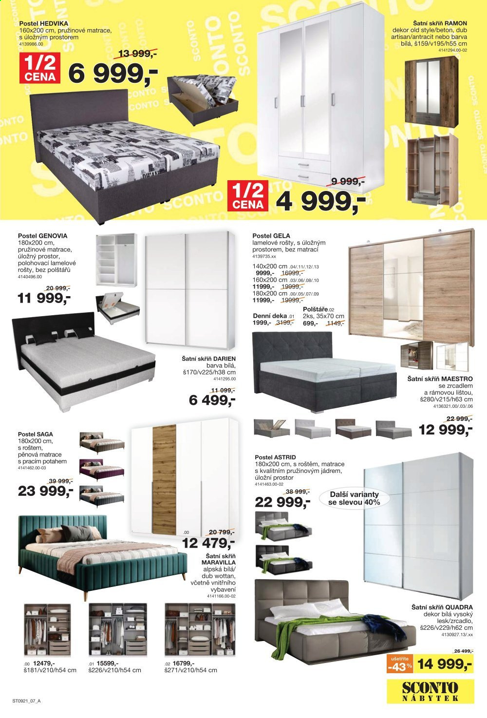 Leták SCONTO NÁBYTEK - 23.7.2021 - 12.8.2021. Strana 8