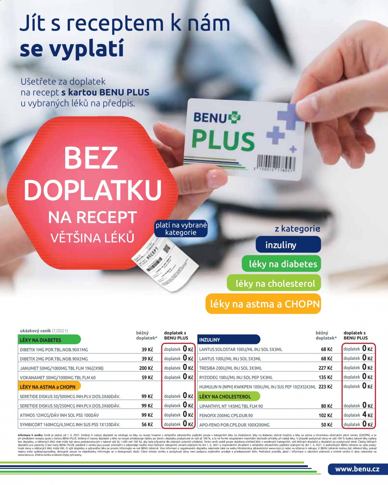 Leták BENU Lékárna - 1.7.2021 - 31.8.2021. Strana 16