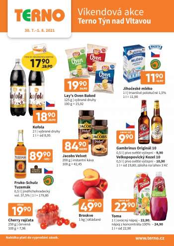 Leták coop TERNO - 30.7.2021 - 1.8.2021.