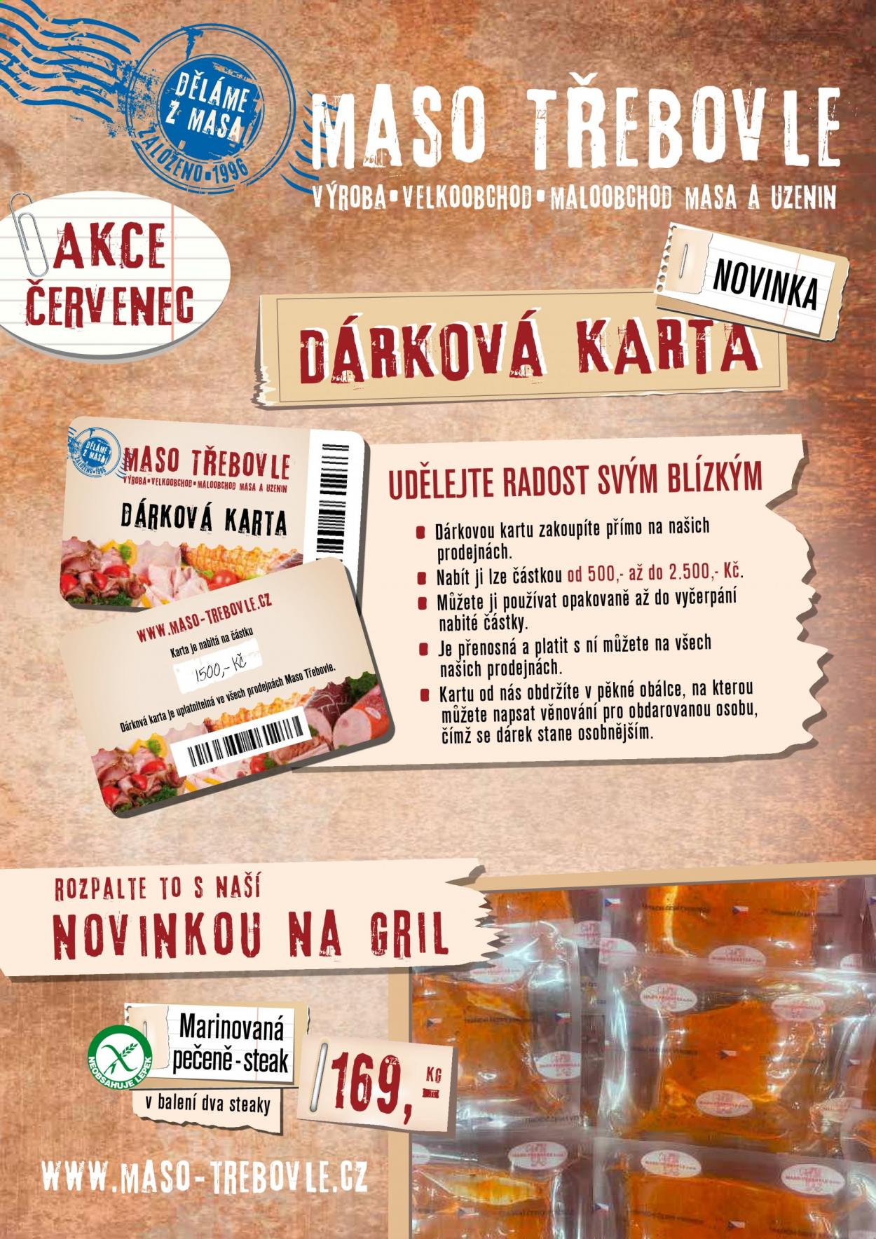 Leták Maso Třebovle - 1.7.2021 - 31.7.2021. Strana 1
