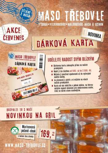 Leták Maso Třebovle - 1.7.2021 - 31.7.2021.