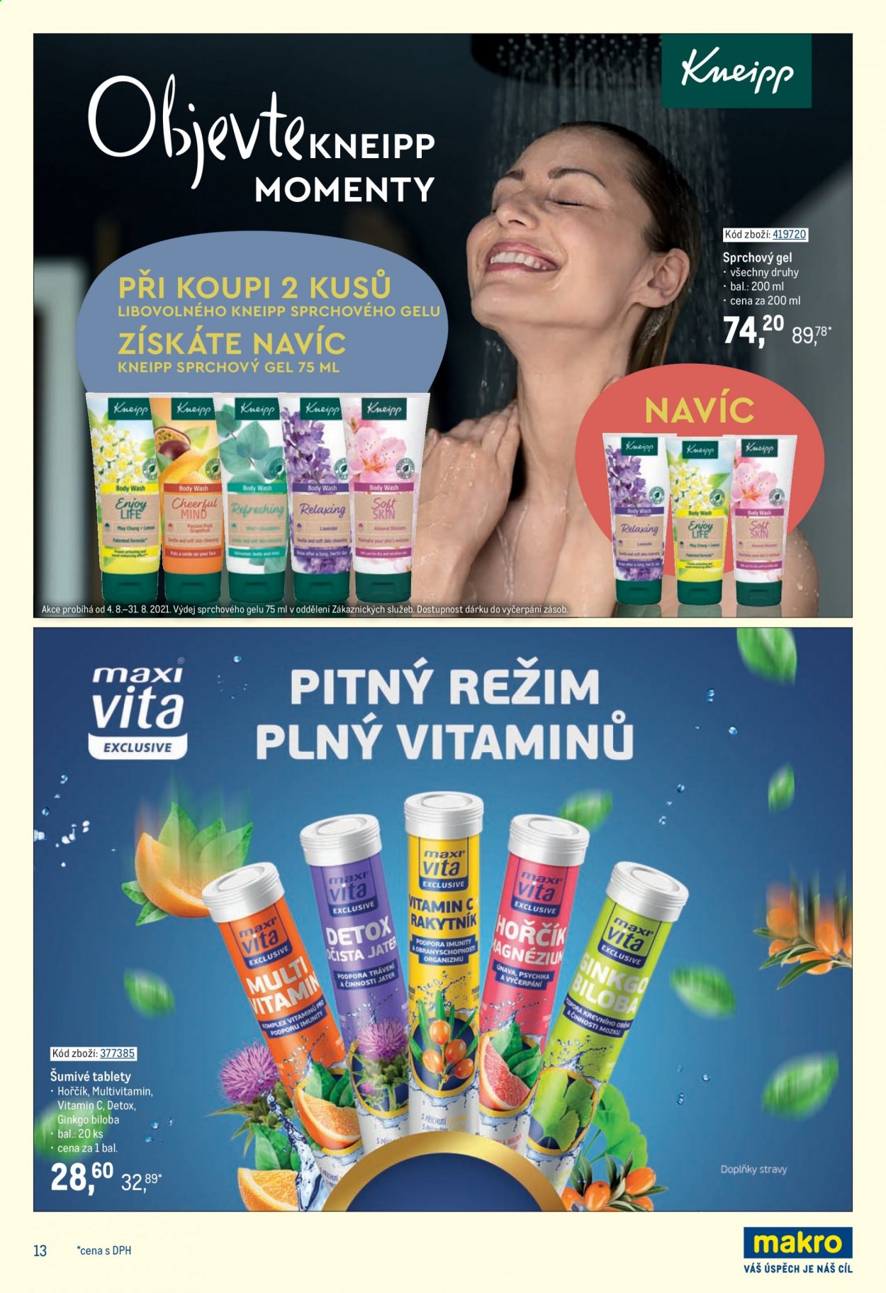 Leták MAKRO - 4.8.2021 - 31.8.2021. Strana 13