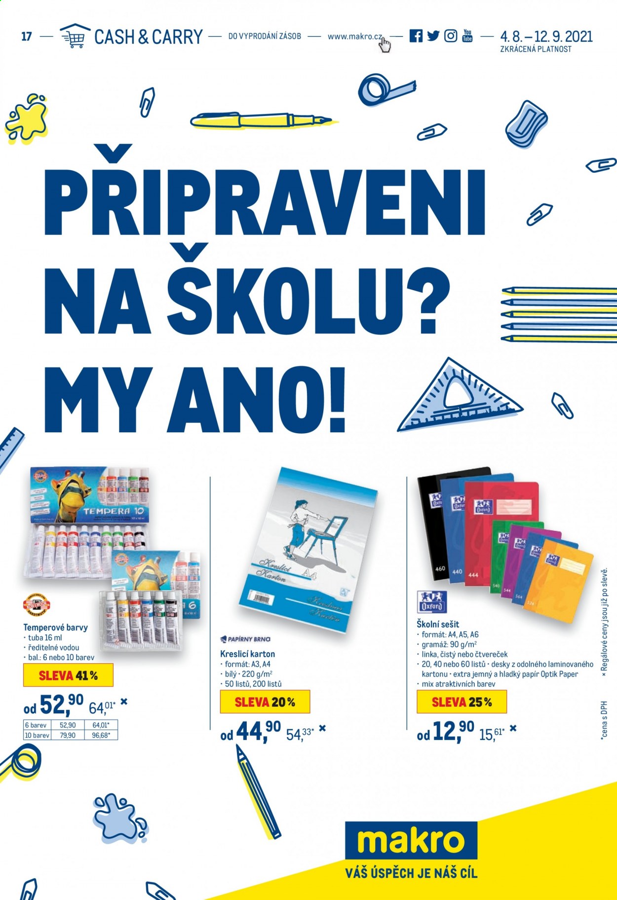 Leták MAKRO - 4.8.2021 - 12.9.2021. Strana 1