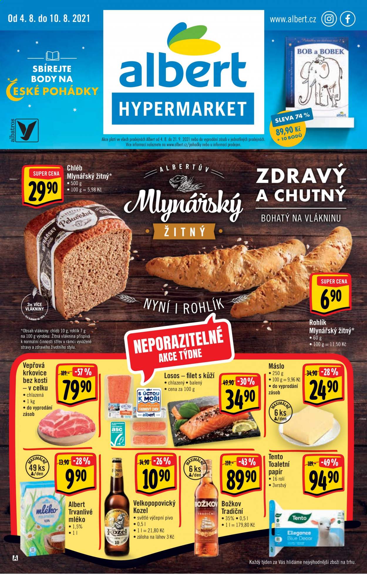 Leták Albert Hypermarket - 4.8.2021 - 10.8.2021. Strana 1