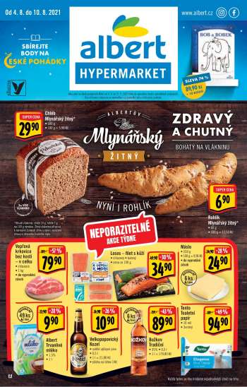 Leták Albert Hypermarket - 4.8.2021 - 10.8.2021.