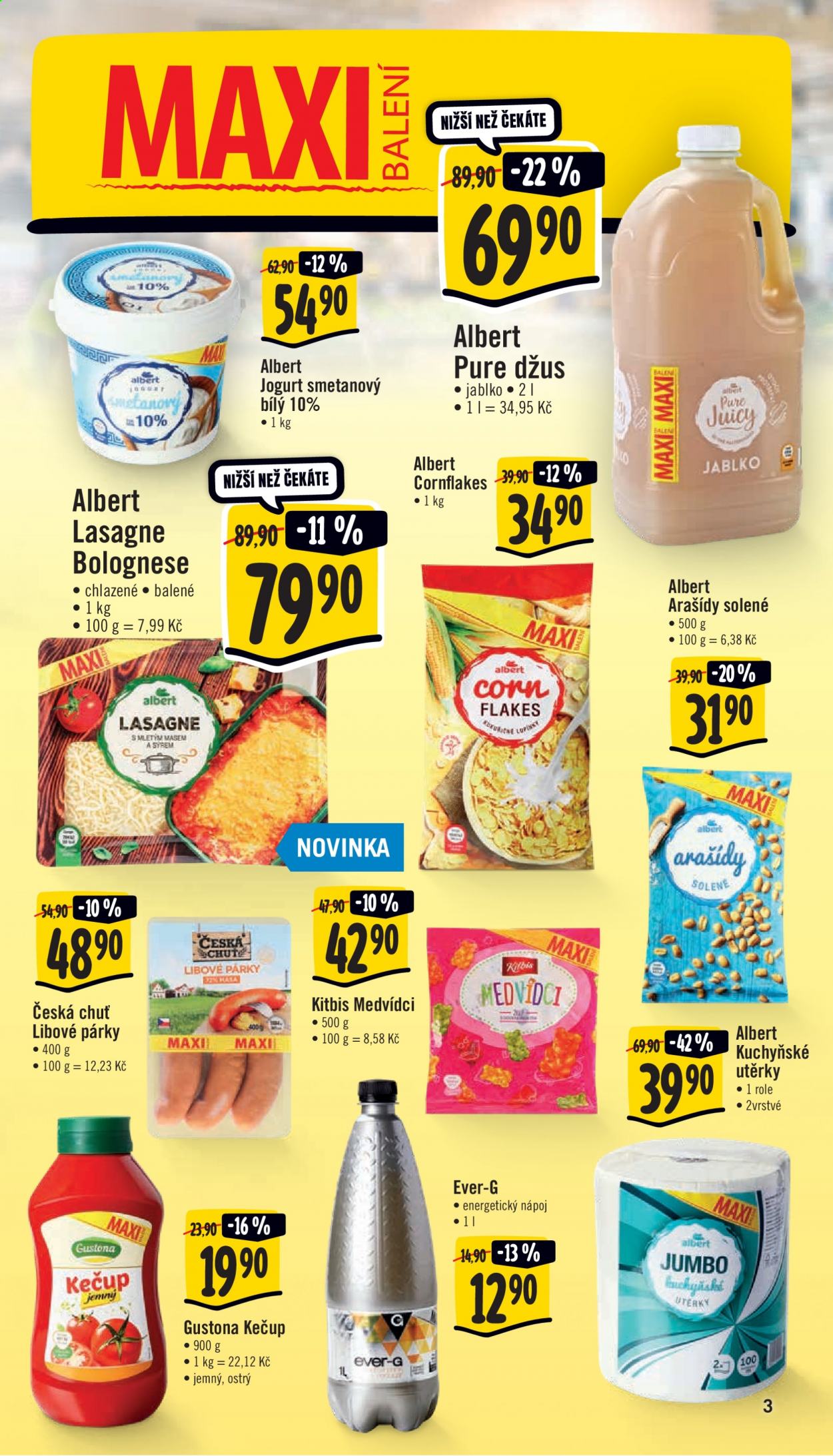 Leták Albert Supermarket - 4.8.2021 - 10.8.2021. Strana 3