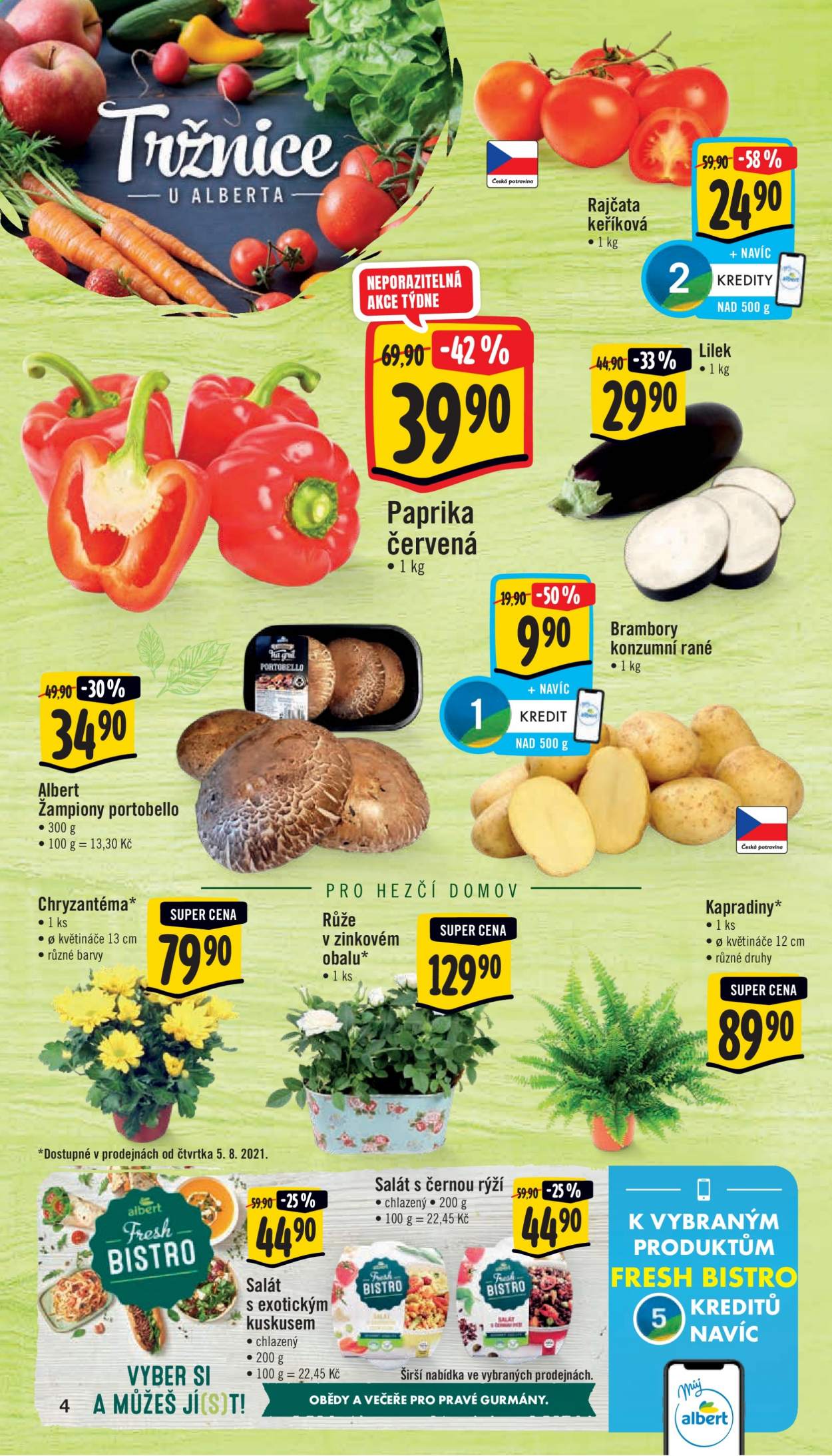 Leták Albert Supermarket - 4.8.2021 - 10.8.2021. Strana 4