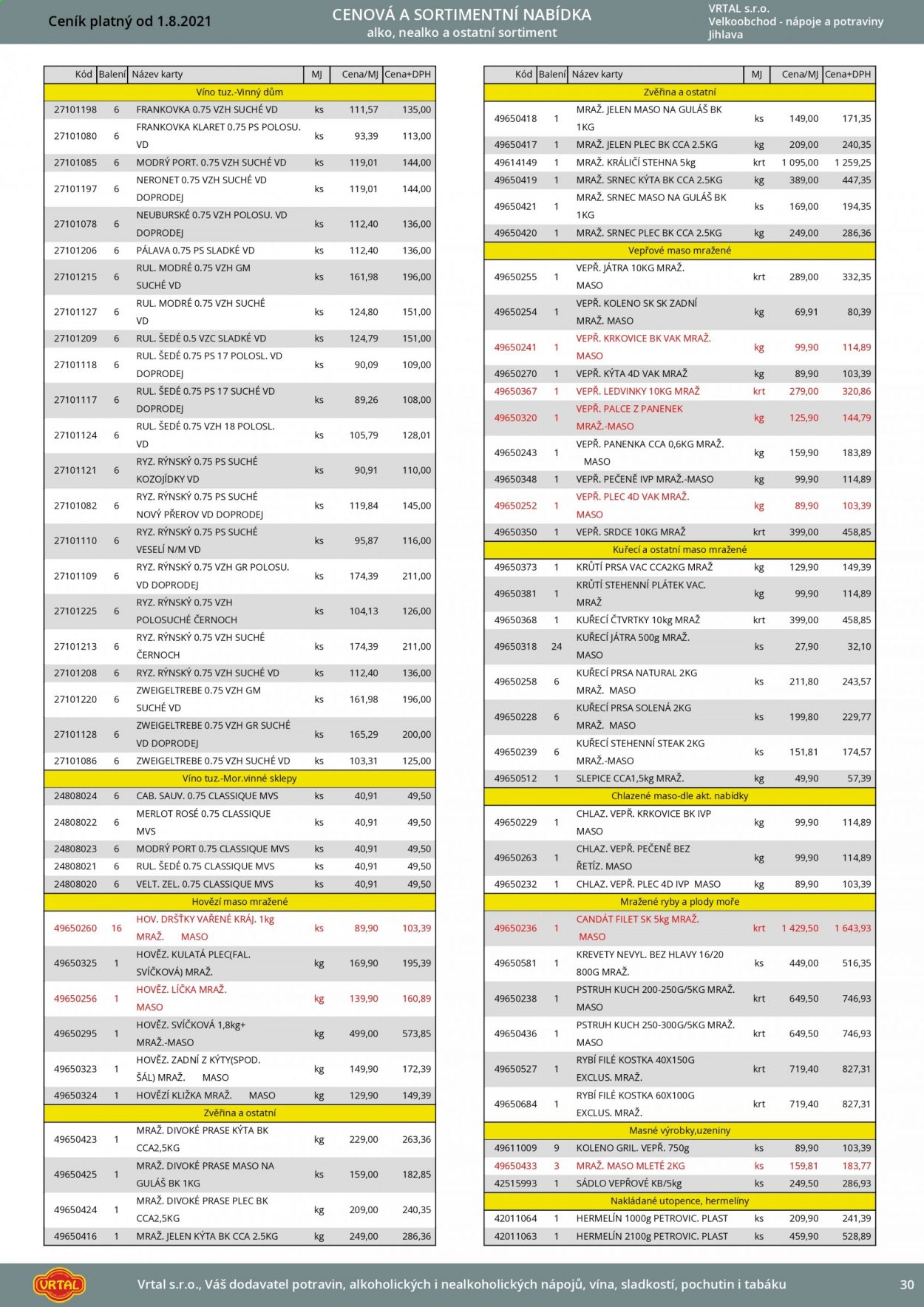 Leták Vrtal - 1.8.2021 - 31.8.2021. Strana 31