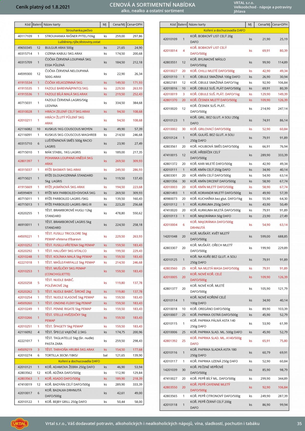 Leták Vrtal - 1.8.2021 - 31.8.2021. Strana 36
