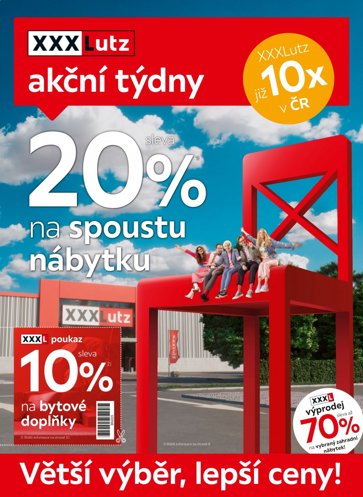 Leták XXXLutz - 2.8.2021 - 15.8.2021. Strana 1
