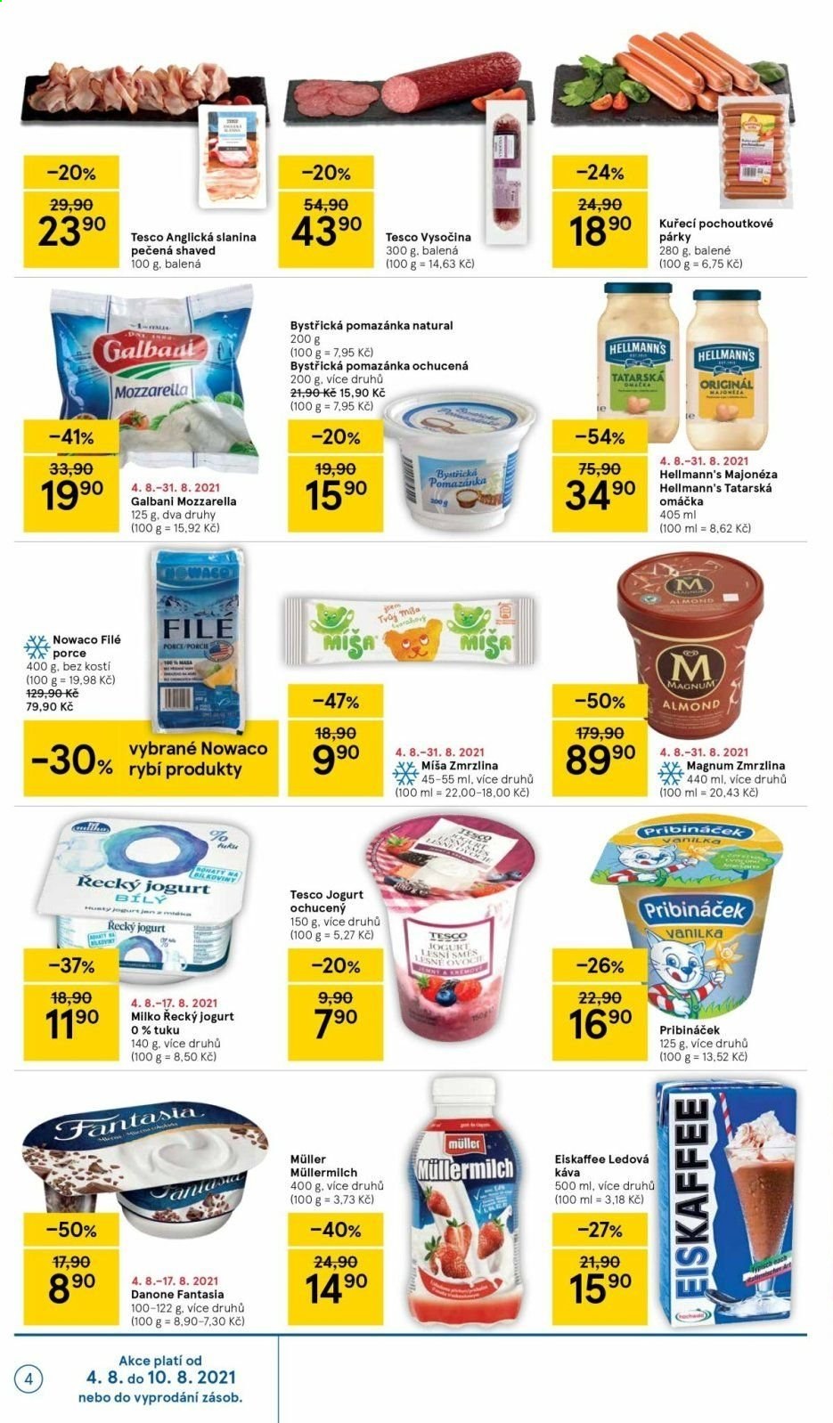 Leták TESCO supermarket - 4.8.2021 - 10.8.2021. Strana 4