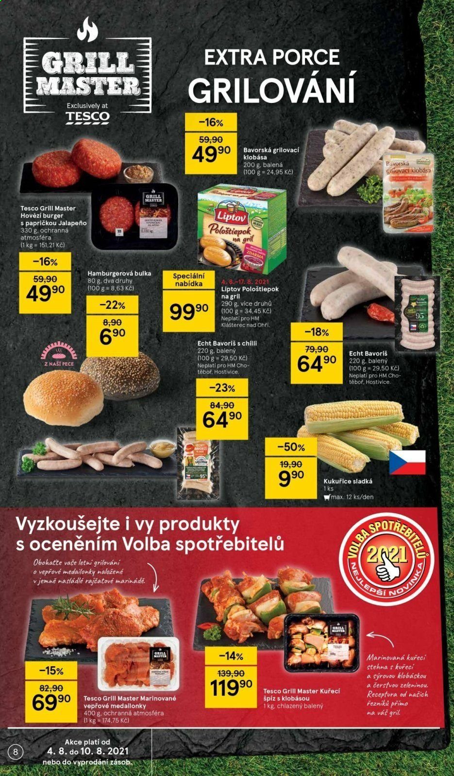 Leták TESCO - 4.8.2021 - 10.8.2021. Strana 8