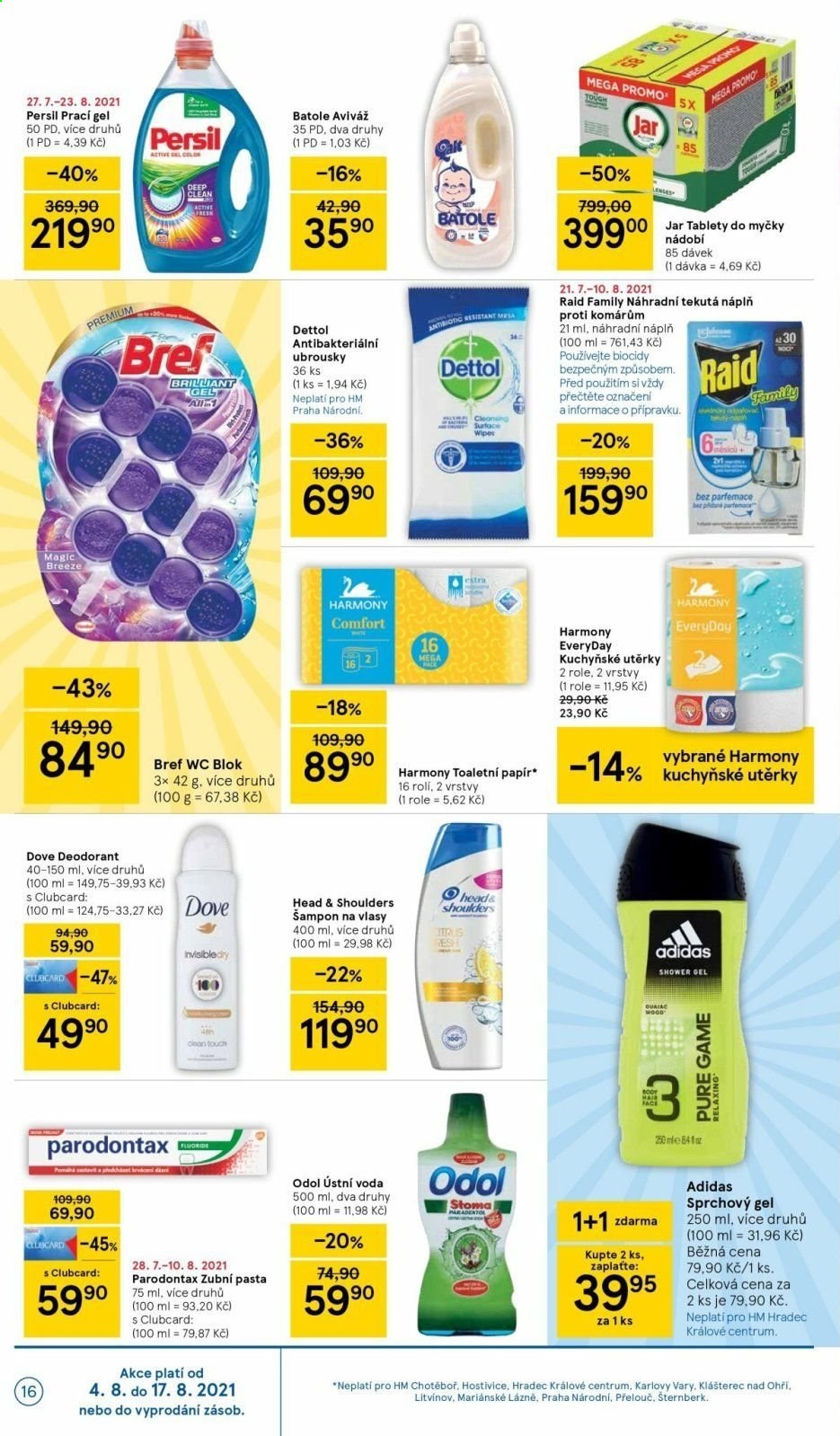 Leták TESCO - 4.8.2021 - 10.8.2021. Strana 16