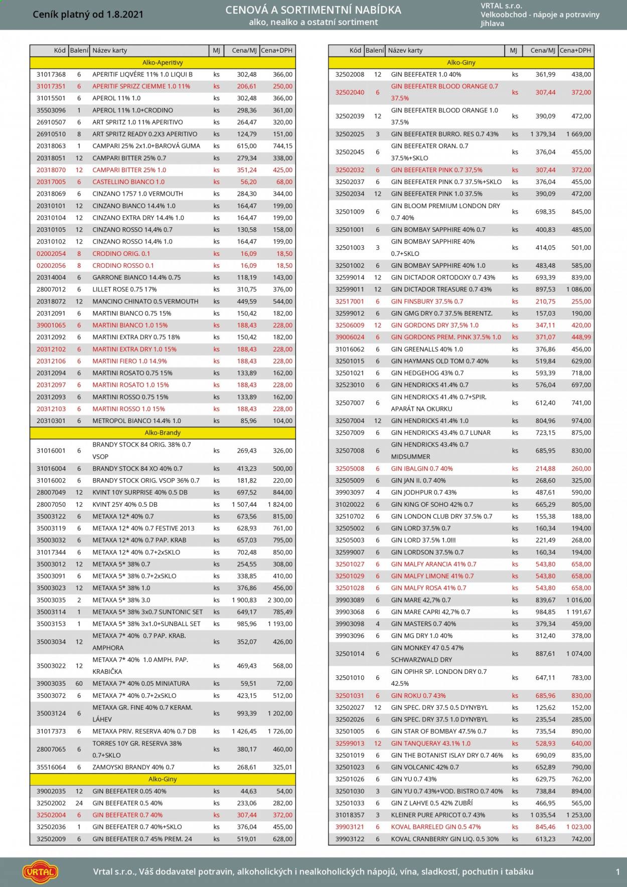 Leták Vrtal - 1.8.2021 - 31.8.2021. Strana 2