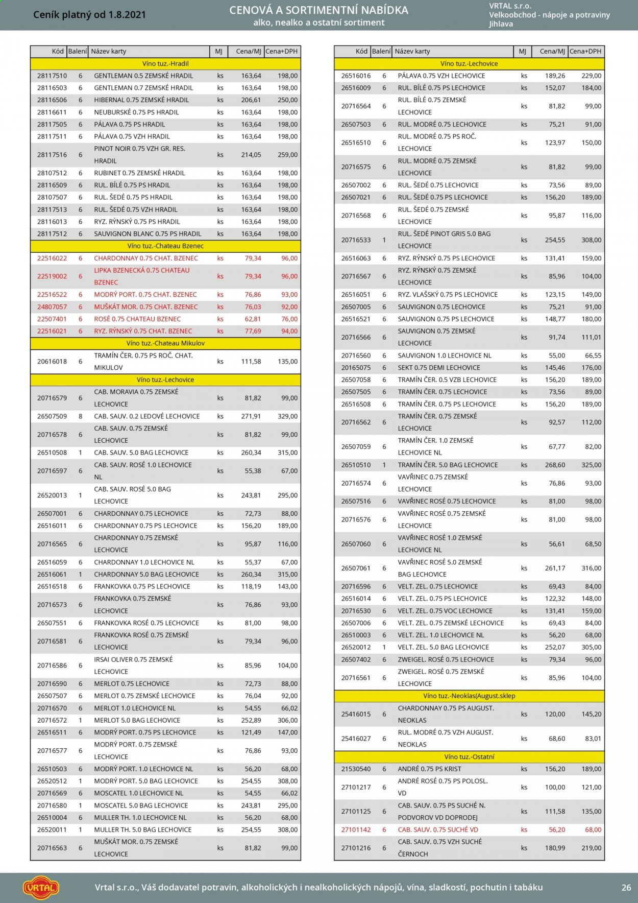 Leták Vrtal - 1.8.2021 - 31.8.2021. Strana 27
