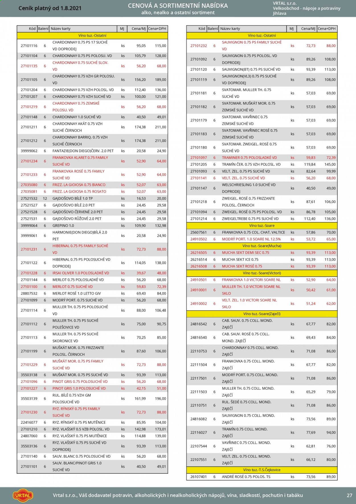 Leták Vrtal - 1.8.2021 - 31.8.2021. Strana 28