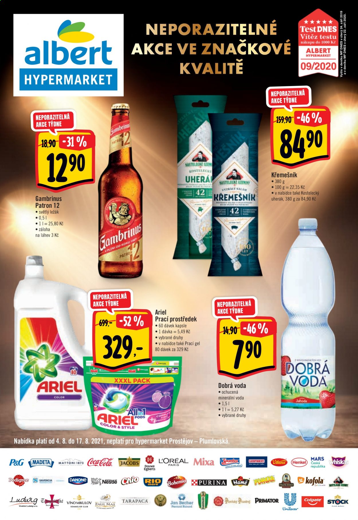 Leták Albert Hypermarket - 4.8.2021 - 17.8.2021. Strana 1