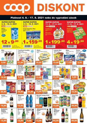 Leták coop DISKONT - 4.8.2021 - 17.8.2021.