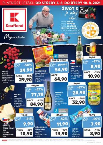 Leták Kaufland - 4.8.2021 - 10.8.2021.