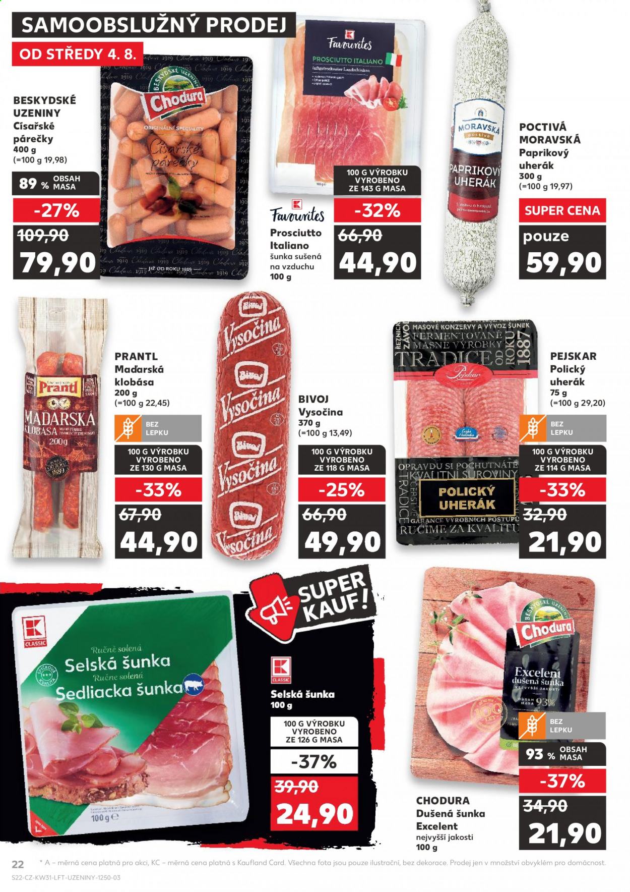 Leták Kaufland - 4.8.2021 - 10.8.2021. Strana 22