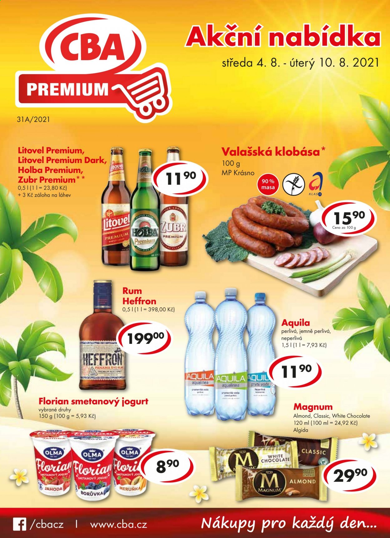 Leták CBA Premium - 4.8.2021 - 10.8.2021. Strana 1