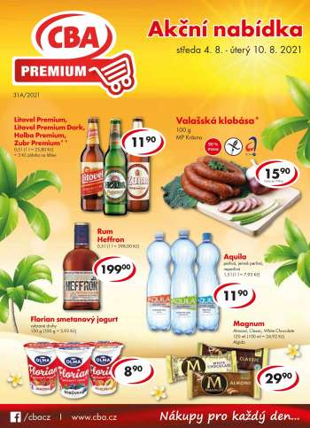 Leták CBA Premium - 4.8.2021 - 10.8.2021.