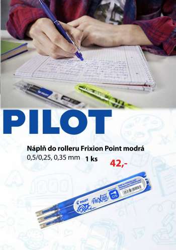 thumbnail - Náplň do rolleru Frixion Point modrá 0,5/0,25, 0,35 mm