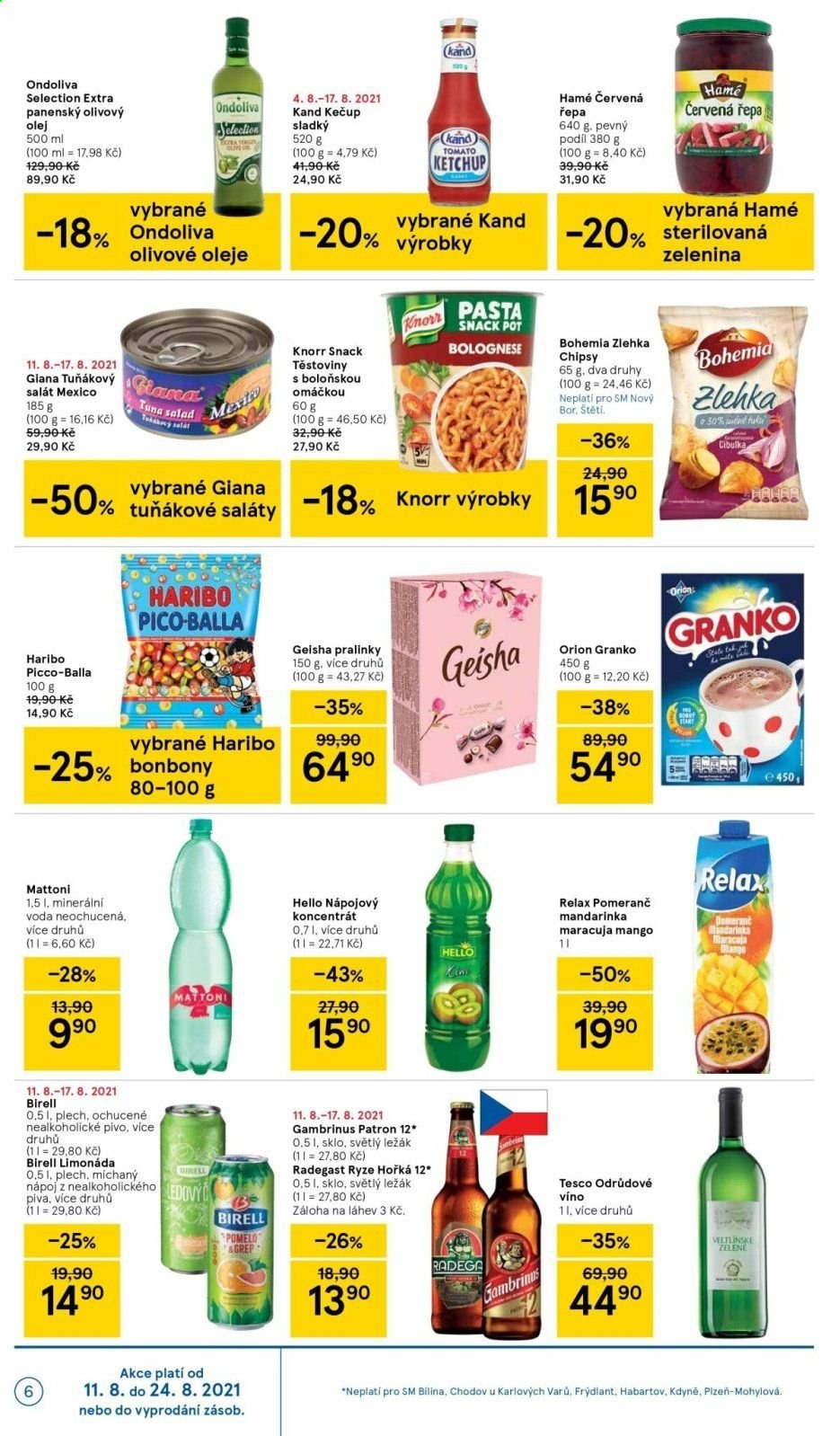 Leták TESCO supermarket - 11.8.2021 - 17.8.2021. Strana 6