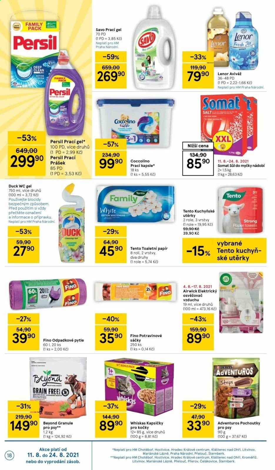 Leták TESCO - 11.8.2021 - 17.8.2021. Strana 18