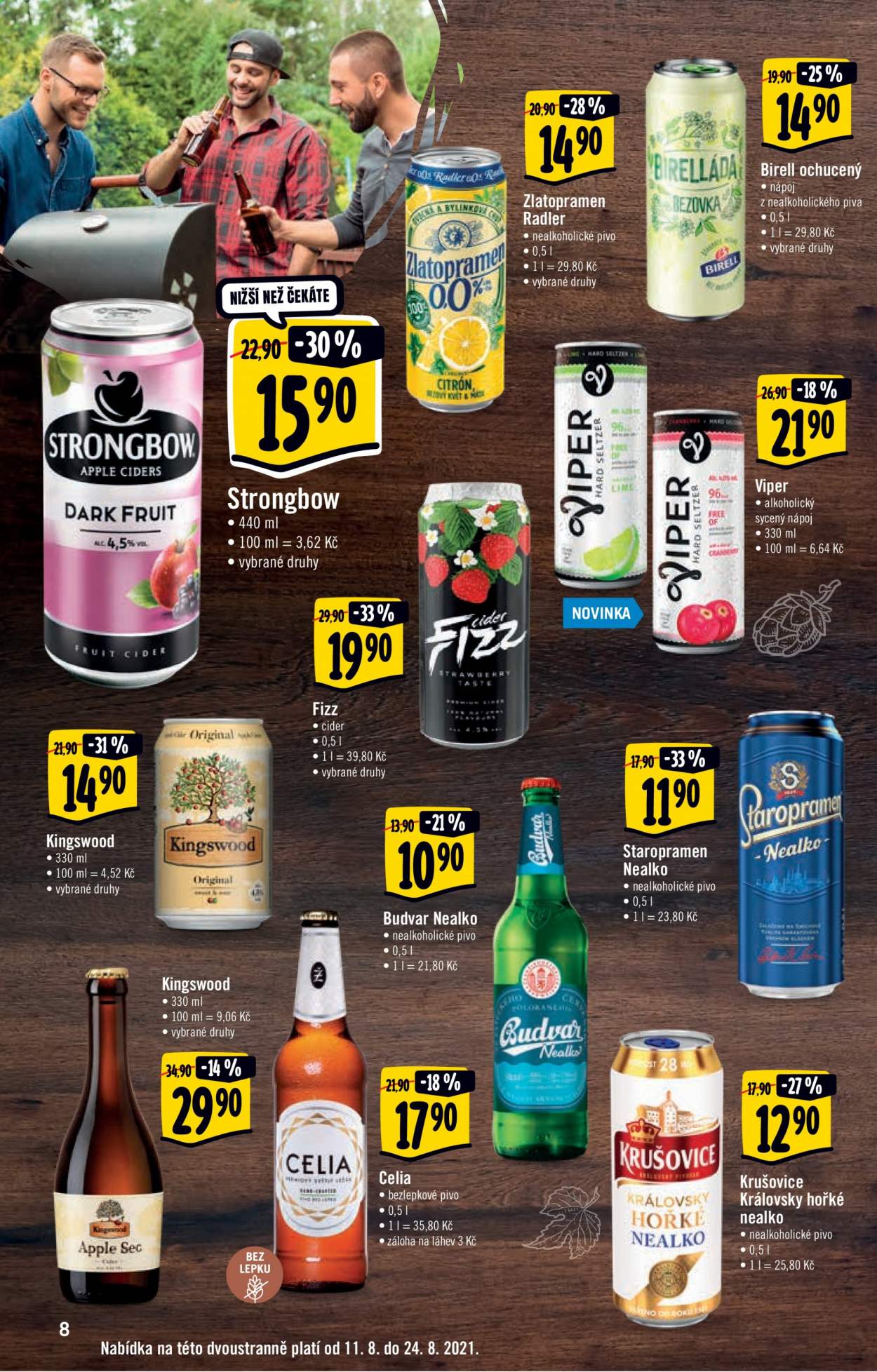 Leták Albert Hypermarket - 11.8.2021 - 17.8.2021. Strana 8