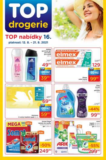 Leták TOP drogerie - 12.8.2021 - 21.8.2021.